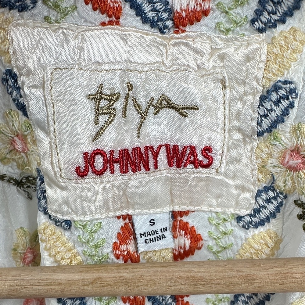 Rare Johnny Was Biya Embroidered Blouse - Picture 3 of 13